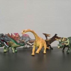 DINOZAURY FIGURKI RUCHOME 6SZT. - ZABAWKA DLA MAŁYCH ODKRYWCÓW