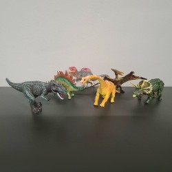 DINOZAURY FIGURKI RUCHOME 6SZT. - ZABAWKA DLA MAŁYCH ODKRYWCÓW