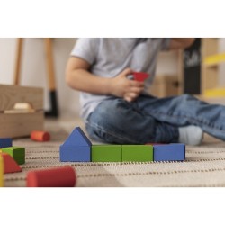 KLOCKI DREWNIANE 100SZT. KRUZZEL 22666 - ROZWÓJ KREATYWNOŚCI DZIECI