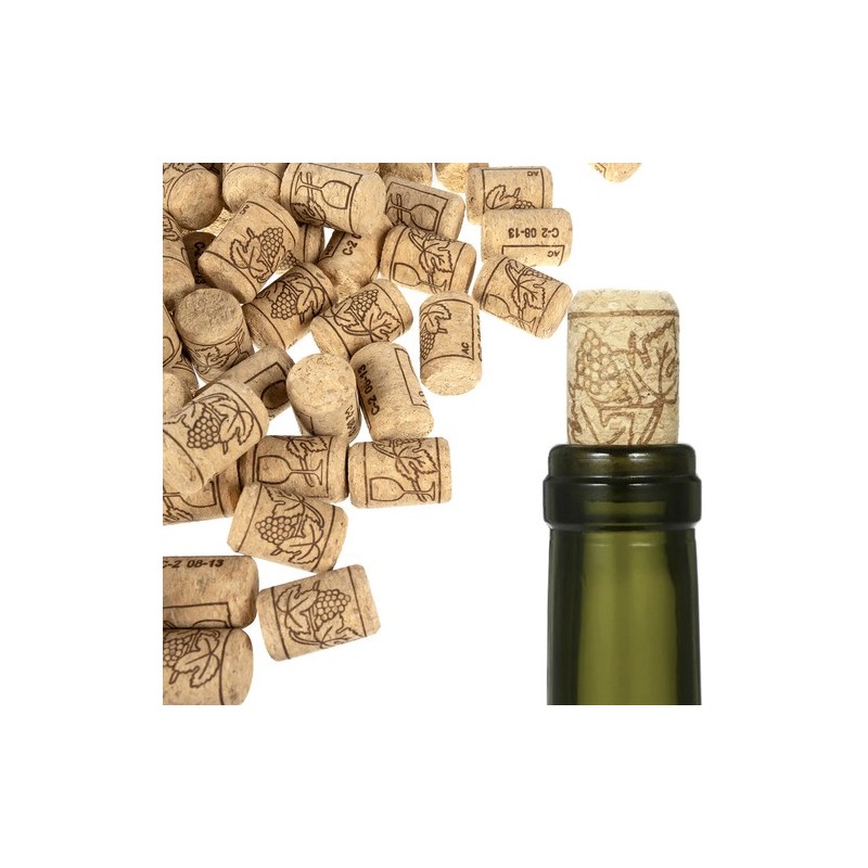 KORKI DO BUTELEK NA WINO 100SZT. - PRAKTYCZNY ZESTAW DLA DOMU