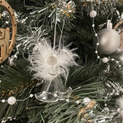 BOMBKI PRZEZROCZYSTE ANIOŁKI 6SZT. RUHHY 22497 - EFEKTOWNA OZDOBNA ŚWIĄTECZNA