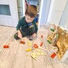 SKRZYNKA + ZESTAW NARZĘDZI DREWNIANYCH - EDUKACYJNA ZABAWA DLA DZIECI