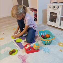 WARZYWA I OWOCE DO KROJENIA Z KOSZYCZKIEM - EDUKACJA I ROZWÓJ DZIECI
