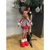 RENIFER ŚWIĄTECZNY TELESKOPOWY 88CM 22101 - UROCZA DEKORACJA NA ŚWIĘTA