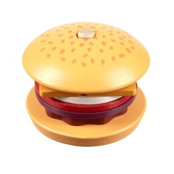 BURGER DREWNIANY - EDUKACYJNA ZABAWKA DLA MALUCHÓW