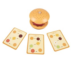 BURGER DREWNIANY - EDUKACYJNA ZABAWKA DLA MALUCHÓW