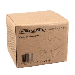 BURGER DREWNIANY - EDUKACYJNA ZABAWKA DLA MALUCHÓW