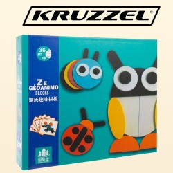 UKŁADANKA DREWNIANA PUZZLE 22426 - ROZWÓJ KREATYWNOŚCI I ZABAWA