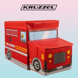SKRZYNIA KUFER NA ZABAWKI STRAŻ - FUNKCJONALNA I ESTETYCZNA