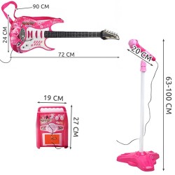 GITARA + MIKROFON + WZMACNIACZ RÓŻ - MUZYCZNA ZABAWA DLA DZIECI