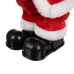 MIKOŁAJ GRAJĄCY FIGURKA 30CM - ŚWIĄTECZNA DEKORACJA Z MELODIĄ
