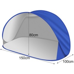 NAMIOT PLAŻOWY 150X100X80CM - KOMPAKTOWA OSŁONA NA SŁOŃCE