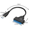 ADAPTER USB TO SATA 3.0 IZOXIS 23603 - SZYBKI I FUNKCJONALNY