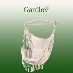 HAMAK-KRZESŁO BRAZYLIJSKIE BEŻOWE GARDLOV 23670 - RELAKS I KOMFORT