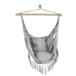 HAMAK-KRZESŁO BRAZYLIJSKIE SZARE GARDLOV 23671 - WYTRZYMAŁY I ELEGANCKI