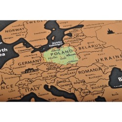 MAPA ŚWIATA ZDRAPKA Z FLAGAMI 23443 - EDUKACYJNA I KREATYWNA