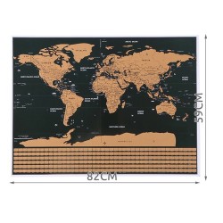 MAPA ŚWIATA ZDRAPKA Z FLAGAMI 23443 - EDUKACYJNA I KREATYWNA