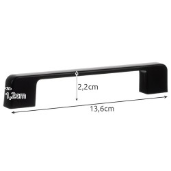 UCHWYT MEBLOWY CZARNY- 10SZT - ELEGANCKI I SOLIDNY