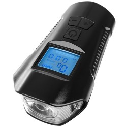 LAMPKA ROWEROWA LED Z LICZNIKIEM 23680 - WIELOFUNKCYJNA I PRAKTYCZNA