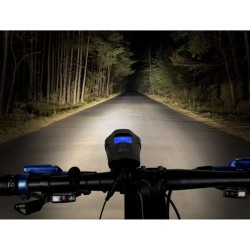 LAMPKA ROWEROWA LED Z LICZNIKIEM 23680 - WIELOFUNKCYJNA I PRAKTYCZNA
