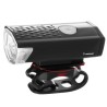 LAMPKA ROWEROWA LED USB + TYLNE ŚWIATŁO 23679 - KOMPLETNY ZESTAW OŚWIETLENIA