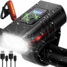 LAMPKA ROWEROWA 4T6 USB + TYLNE ŚWIATŁO 23677 - EKSTREMALNIE JASNA I FUNKCJONALNA