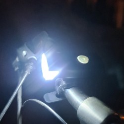 LAMPKA ROWEROWA LED USB + TYLNE ŚWIATŁO 23679 - KOMPLETNY ZESTAW OŚWIETLENIA