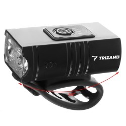 LAMPKA ROWEROWA 4T6 USB + TYLNE ŚWIATŁO 23677 - EKSTREMALNIE JASNA I FUNKCJONALNA