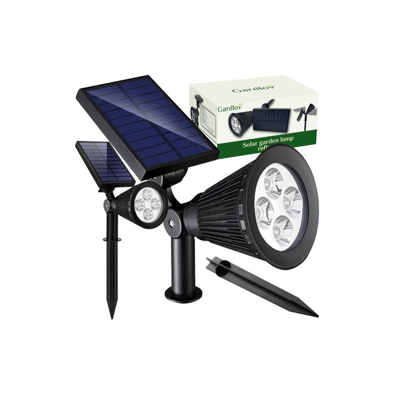 LAMPA SOLARNA OGRODOWA - REFLEKTOR - ENERGOOSZCZĘDNA I WYTRZYMAŁA