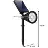 LAMPA SOLARNA OGRODOWA - REFLEKTOR - ENERGOOSZCZĘDNA I WYTRZYMAŁA