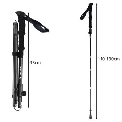 KIJE TREKKINGOWE + AKCESORIA 2 SZT - STABILNOŚĆ I WSPARCIE