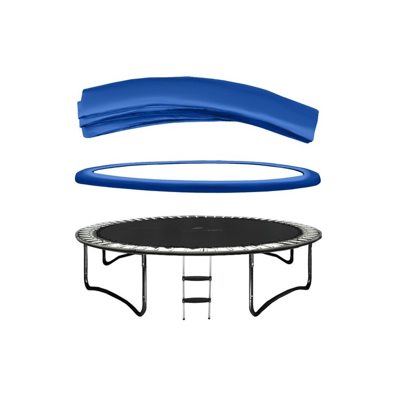 OSŁONA SPRĘŻYN DO TRAMPOLINY 244CM - NIEBIESKA - TRWAŁA OCHRONA