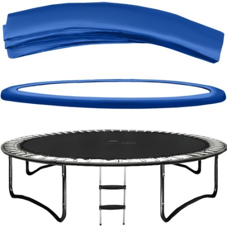 OSŁONA SPRĘŻYN DO TRAMPOLINY 244CM - NIEBIESKA - TRWAŁA OCHRONA