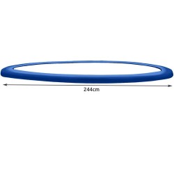 OSŁONA SPRĘŻYN DO TRAMPOLINY 244CM - NIEBIESKA - TRWAŁA OCHRONA