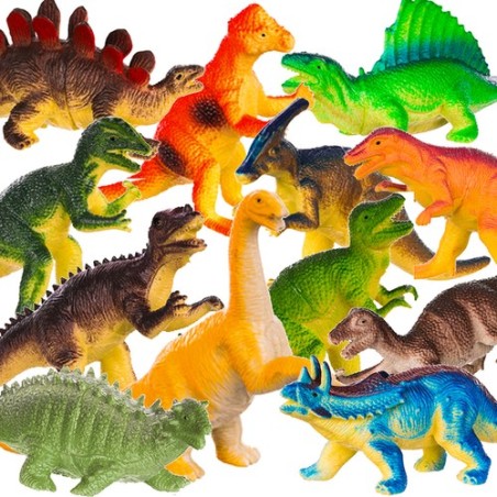 DINOZAURY - ZESTAW FIGUREK - KREATYWNA ZABAWA EDUKACYJNA