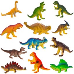 DINOZAURY - ZESTAW FIGUREK - KREATYWNA ZABAWA EDUKACYJNA