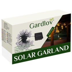GIRLANDA SOLARNA 12M IP65 GARDLOV 24010 - IDEALNA NA OGRODOWE IMPREZY