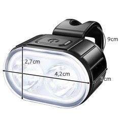 LAMPA ROWEROWA + TYLNE ŚWIATŁO - ZAPEWNIA WIDOCZNOŚĆ I BEZPIECZEŃSTWO