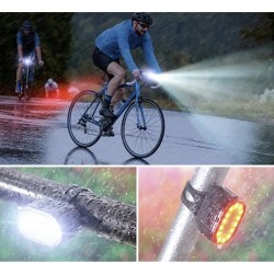 LAMPA ROWEROWA + TYLNE ŚWIATŁO - ZAPEWNIA WIDOCZNOŚĆ I BEZPIECZEŃSTWO