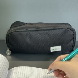 PIÓRNIK ROZKŁADANY POTRÓJNY - CZARNY MAALEO 24476 - DUŻA POJEMNOŚĆ