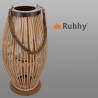 LAMPION BAMBUSOWY RATTANOWY - EKOLOGICZNY DESIGN