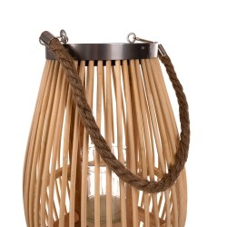 LAMPION BAMBUSOWY RATTANOWY - EKOLOGICZNY DESIGN