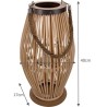 LAMPION BAMBUSOWY RATTANOWY - EKOLOGICZNY DESIGN