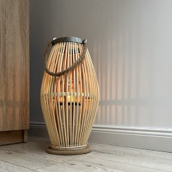 LAMPION BAMBUSOWY RATTANOWY - EKOLOGICZNY DESIGN