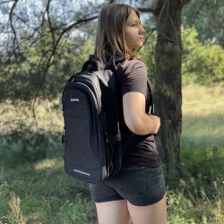 PLECAK 30L - CZARNY KRUZZEL 24525 - KLASYCZNY DESIGN