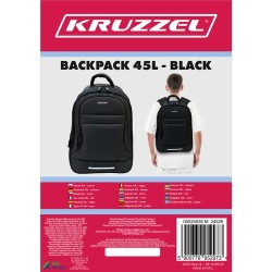 PLECAK 45L - CZARNY KRUZZEL 24526 - IDEALNY NA PODRÓŻE