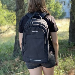 PLECAK 30L - CZARNY KRUZZEL 24525 - KLASYCZNY DESIGN
