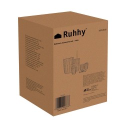 ZESTAW AKCESORIÓW ŁAZIENKOWYCH - BIAŁY RUHHY 24635