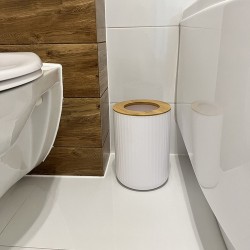 ZESTAW AKCESORIÓW ŁAZIENKOWYCH - BIAŁY RUHHY 24635