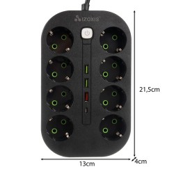 PRZEDŁUŻACZ - LISTWA ZASILAJĄCA USB - PRAKTYCZNE ZASILANIE